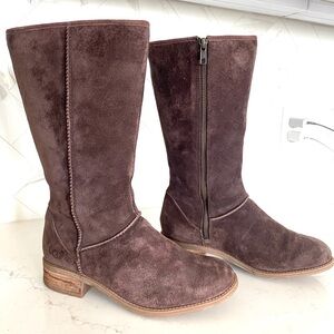 UGG Linford Suede Wool Mid Boots Sz 9